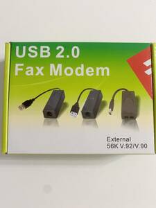 【1円オークション】AGPtek External USB2.0 FAX MODEMファックスモデム アナログ デュアルポート【IN/OUT端子付き】56K V.92 V.90 AME0590