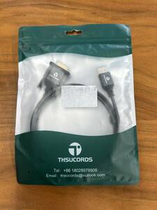 【1円オークション】 Thsucords 4K HDMI - DVI ケーブル 1M 金メッキ 編組 双方向 TS01B002063