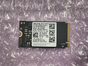 未使用に近い SAMSUNG PM991 MZ-ALQ2560 256GB SSD NVMe 2242 M.2