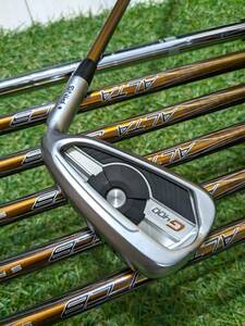 PING　G400 IRON × ALTA J CB　S　7本 6I－S　ブルー　/　ピン　アイアン 純正カーボン