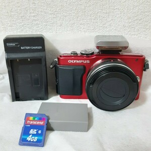 OLYMPUS オリンパス E-PL6 14-42 EZ レンズ付き ミラーレス一眼カメラ デジカメ