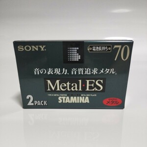 SONY METAL ES 2C-70MTLESA メタルポジション ソニー オーディオカセットテープ 2本パック 未開封 長期保管 中古