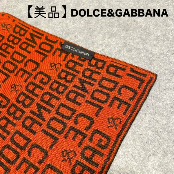 【美品】DOLCE&GABBANA リバーシブル マフラー