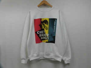 定価17,600円 WACKO MARIA ワコマリア CHET BAKER チェットベイカー CHETBAKER-WM-SS01 スウェット トレーナー 長袖トップス ホワイト 白 M