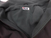 FILA フィラ BIELLA ITALIA ジャケット ゴルフウェア スポーツウェア フルジップ 裏ボア 裏起毛 アウター ブラック 黒 メンズ Mサイズ_画像6