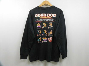  новый товар обычная цена 5,280 иен RODEO CROWNS Rodeo Crowns RCWB задний принт long T GOOD DOG футболка с длинным рукавом tops черный чёрный свободный размер 