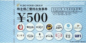 フジオフードグループ株主様ご優待お食事券