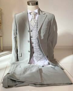 u22]Lino Valeri Италия производства свадьба. 4 позиций комплект новый . для костюм мужской формальный смокинг Италия 44 размер AS