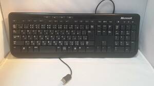 §JYH マイクロソフト キーボード モデル1366 Microsft Wired Keyboard 600 USB接続 日本語キーボード
