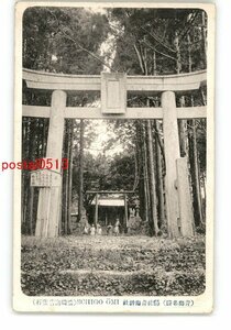 XyI0061●青海名勝 県社青海神社 *傷み有り【絵葉書】