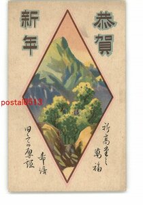 Art hand Auction XyU8807 ● Neujahrs-Kunstpostkarte Nr. 3904 *Beschädigt [Postkarte], Antiquität, Sammlung, Verschiedene Waren, Postkarte