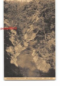 Xw4666●宮城 陸前 中山平温泉 中山平別荘地をめぐる大谷川の峡谷【絵葉書】