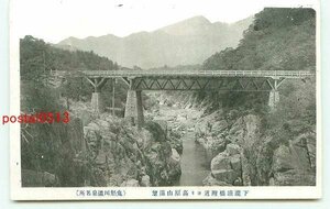 F6095●栃木 鬼怒川温泉 下瀧鉄橋【絵葉書】