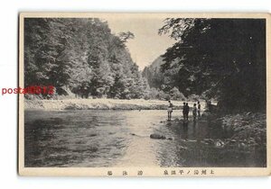 Xu6599●群馬 上州湯の平温泉 遊泳場【絵葉書】