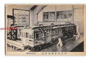 Xt8844●東京 鉄道博物館 電車車体構造模型【絵葉書】