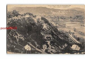 Xv8569●満州 吉林北山公園より市街全景を望む その1【絵葉書】