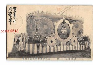 xu0745●立太子礼奉祝記念花電車 エンタイア *傷み有り【絵葉書】