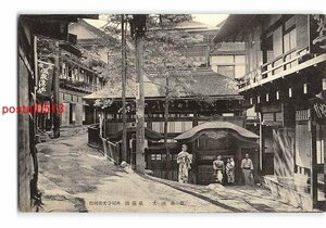 xv3047●長野 信州善光寺郊外 渋温泉 大湯全景【絵葉書】