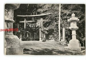 XyI6057●埼玉 宝登山神社 鳥居 *傷み有り【絵葉書】