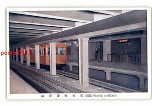XyJ0309●東京 日本最初の東京地下鉄道 稲荷町停車場 *傷み有り【絵葉書】
