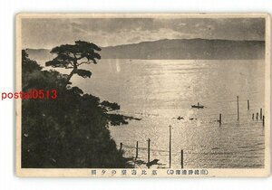 XyJ7284●千葉 南総勝浦海岸 恵比寿台の夕照 エンタイア *傷み有り【絵葉書】