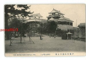 XyJ0070●愛媛 伊予松山城天主閣 松山公園 その8 *傷み有り【絵葉書】