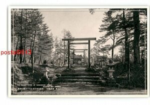 XyI8310●群馬 上州 草津温泉 閑寂風光の美をなす白根山神社 *傷み有り【絵葉書】