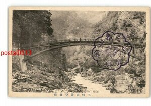 XyR8461●埼玉 三峰山麓登龍橋 *傷み有り【絵葉書】