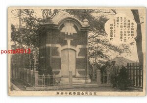 XyU1749●福島 郡山町金透学校奉安庫 *傷み有り【絵葉書】