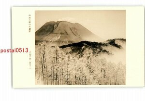 XyW8694●阿部六陽山水画展 火山の春 その2 *傷み有り【絵葉書】