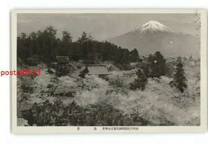 XyZ0540●静岡 官幣大社浅間神社富士山本宮 全景 *傷み有り【絵葉書】