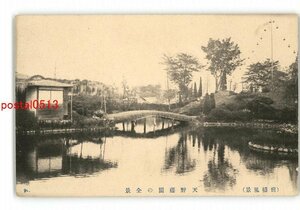 XZA5491●群馬 前橋風景 天野藤園の全景 *傷み有り【絵葉書】