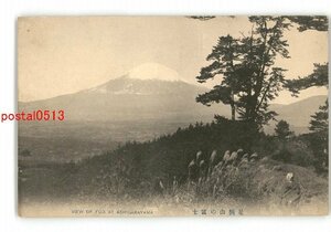 XZF3368●足柄山の富士山 *傷み有り【絵葉書】