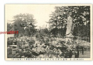 XZG8430●山形 酒田 放光園 釈迦大仏開眼式記念 *傷み有り【絵葉書】