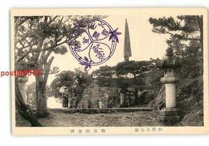 XZJ2975●和歌山 和歌山公園 戦役記念碑 *傷み有り【絵葉書】