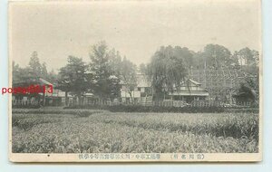 Xi6524●山形 増築中の川土居尋常高等小学校【絵葉書】