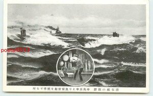 Xp0911●潜水艦の活躍 魚雷発射【絵葉書】