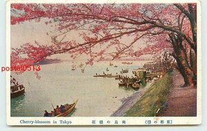 Q8199●東京 向島の桜【絵葉書】