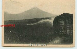 T5398●長野 十国峠の富士山【絵葉書】