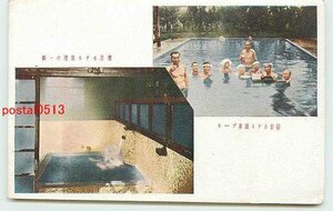 Xb5067●常磐ホテル 浴槽 温泉プール【絵葉書】