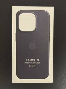 Apple アップル 純正 iPhone 15 Pro ファインウーブンケース・ブラック 新品