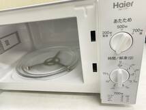 送料無料g30803 Haier ハイアール 電子レンジ JM-17F-50 2018年製 ホワイト 50Hz専用 東日本_画像5