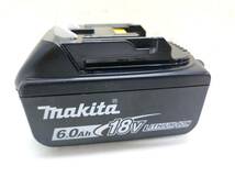 送料無料g30848 makita マキタ 純正 BL1860B 18V 6.0Ah リチウムイオン バッテリ 残量表示付き 電動工具 大工道具 DIY_画像1