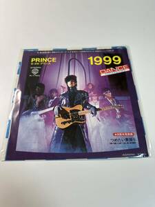 EP レコード プリンス(PRINCE)「1999 / つめたい素振り」 1982年 P-1723 