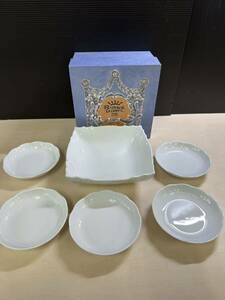  Richard Ginori Richard Ginoribekio white small plate bowl tableware set box attaching 