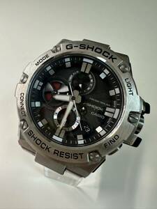 CASIOカシオG-SHOCK動作品GST-B100 GスチールG-STEELタフソーラー Gショック　メンズ腕時計アナデジ