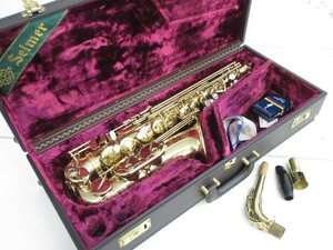 A003-N30-2047 HENRI SELMER 80 Super Action SERIEII Henry cell ma- alto saxophone case attaching present condition goods ①