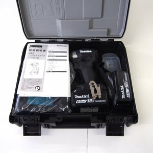 [9356-010] Makita TD173DRGXB 18V rechargeable impact driver [ used ] electrification verification Makita TD173D BL1860B×2 DC18RF case black 