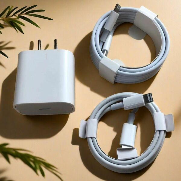 1個 充電器 2本セット iPhone タイプC 白 品質 本日発送 白 ライトニングケーブル 純正品質 品質 新品 (1Vn)
