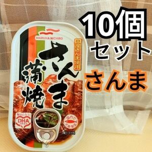 △マルハニチロ さんま蒲焼缶詰め　10缶セット　マルハさんま蒲焼き　